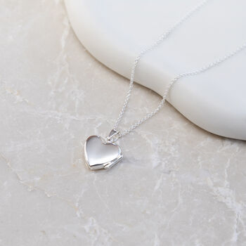 Girl's Personalised Sterling Silver Heart Locket, 4 of 9