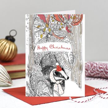 'Snowy Wildwood' Mixed Pack Of Eight Christmas Cards, 5 of 9