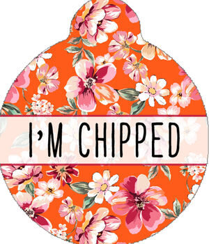 Sweet Marmalade Blossom Custom ID Dog Tag, 3 of 4