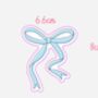 Blue Bow Sticker, thumbnail 2 of 2