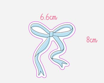 Blue Bow Sticker, 2 of 2