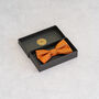 Burnt Orange Tie Set And Socks Wedding Groomsmen Gift, thumbnail 8 of 8