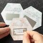 Coloured Marble Hexagon Personalised Scratchcard, thumbnail 2 of 2