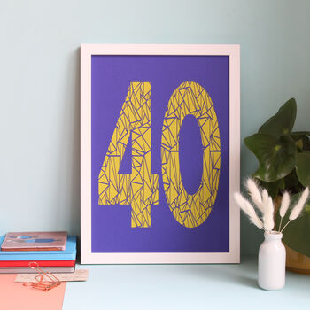 50th Birthday Milestone Age Papercut, 11 of 11