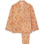 Handmade Silk Pyjamas Long Sleeve Orange Paisley, thumbnail 1 of 12