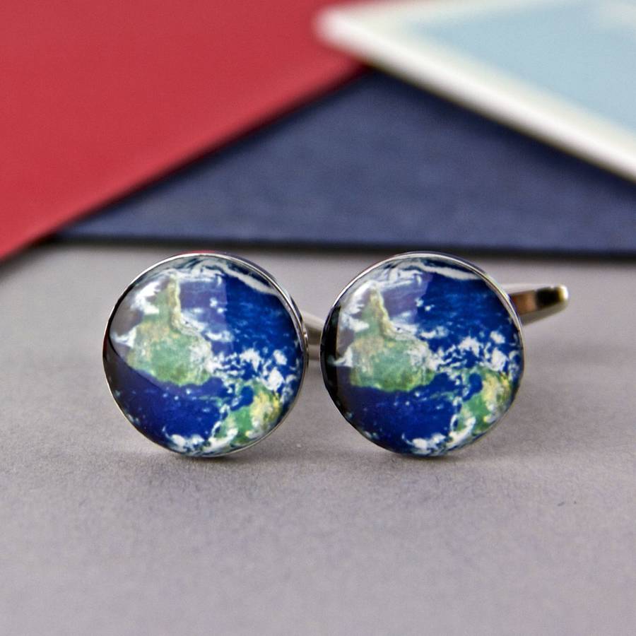 Image of Earth Map Cufflinks