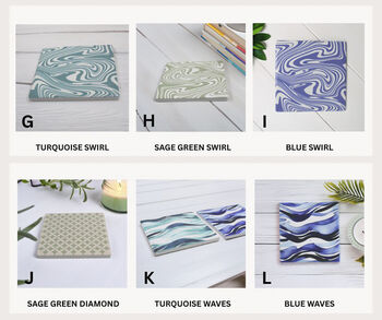 Mix And Match Your Ceramic Coasters, 2 of 3
