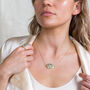 Gold Plated Turquoise Pendant Necklace, thumbnail 3 of 9
