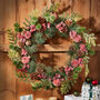 Traditional Winter Berry Door Wreath, thumbnail 1 of 7