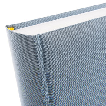 Extra Large Traditional Style Linen Photograph Album With Opaque Interleaves, 8 of 9