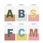 Personalised Initial Nursery Print Various Colours, thumbnail 3 of 5