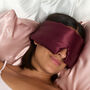 Silk Addict 100% Mulberry Silk Weighted Sleep Mask Berry, thumbnail 5 of 8