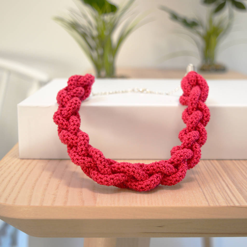 Braided Necklace Crochet Kit, 1 of 6