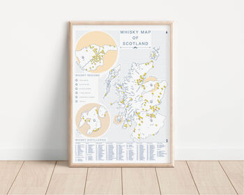 Scotland Scotch Whisky Map Regions And Distilleries 24, 4 of 8