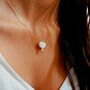 Baroque Pearl Lightning Cloud 16k Gold Plated Necklace, thumbnail 1 of 4