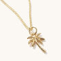 Palm Tree Necklace Silver Or 18ct Gold Plated Vermeil, thumbnail 3 of 4