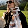 Tiger Head Print Scarf In Personalised Gift Box, thumbnail 6 of 6