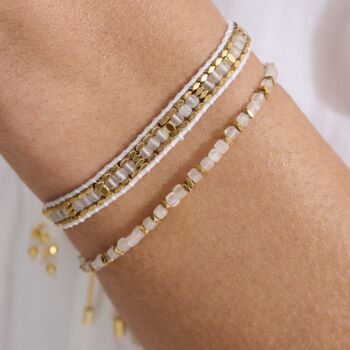 Anastasia Rainbow Moonstone Bracelets, 2 of 5