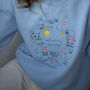 Embroidered Spring Cats Are My Favourite Sweater, thumbnail 2 of 3