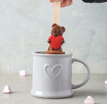 Valentine's Day Teddy Hot Chocolate Spoon, 3 of 3