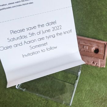 Tape Cassette Wedding Favours And Save The Dates, 4 of 6