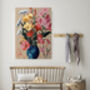 Pink Flower Vase Portrait Art Print, thumbnail 3 of 4