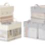 Three Piece Storage Bins Fabric Basket Set, thumbnail 7 of 7