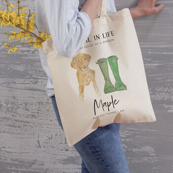 Personalised Me And My Dog Tote Bag, 2 of 5