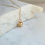 Solid Gold Tiny Apple Charm Necklace, thumbnail 1 of 4