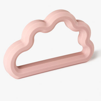 Sorbet Pink Silicone Cloud Teether Various Colours, 2 of 6