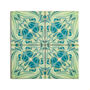 Botanical Green Blue Ceramic Tile, thumbnail 6 of 12