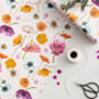 Botanical Gift Wrap 'Floral Brights', thumbnail 3 of 4