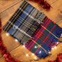 Personalised Embroidered Winter Checked Scarf, thumbnail 1 of 9