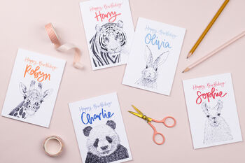 Personalised Tiger Birthday Card, 8 of 8