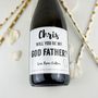 Personalised Godmother/Godfather Gift Champagne Label, thumbnail 3 of 5