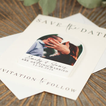 Acrylic Photo Wedding Save The Date Magnets, 4 of 5