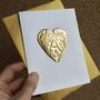 Personalised Gold Foil Initial Letter Birthday Card, thumbnail 3 of 4