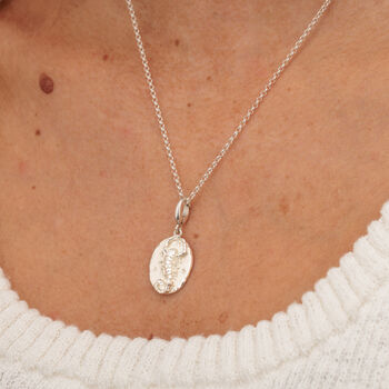 Engraved Sterling Silver Scorpio Zodiac Necklace, 3 of 9