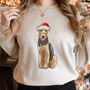 Personalised Airedale Terrier Christmas Jumper For Dog Owner, thumbnail 1 of 8