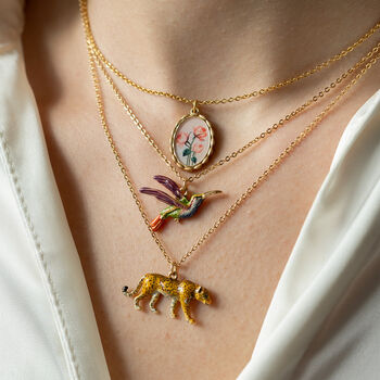 Framed Roses Necklace, 2 of 8