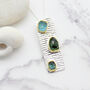 Tourmaline And Apatite Gemstone Silver Pendant, thumbnail 5 of 5