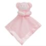 Embroidered Pink Bear Baby Comforter, thumbnail 1 of 6