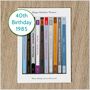 Personalised 40th Birthday Card 1984 1985 Music, thumbnail 1 of 10