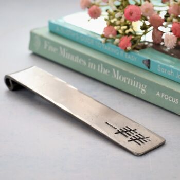 11th Anniversary Classic Steel Scroll Metal Bookmark, 2 of 12