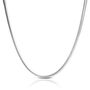 Flat Snake Six.2mm Necklace – Solid Silver, thumbnail 1 of 4