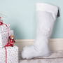 Personalised Initial Velvet Christmas Stocking Gift, thumbnail 3 of 3
