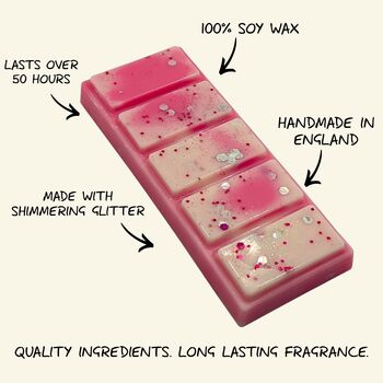 Strawberries And Cream Wax Melt Snap Bar, 2 of 5