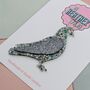 Pigeon Glitter Resin Christmas Tree Decoration, thumbnail 4 of 4