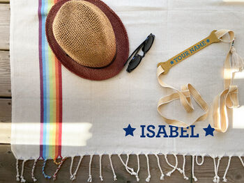 Personalised Sustainable Gift, Cotton Towel And Strap, 6 of 12