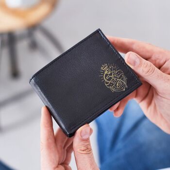 Leather Coin Wallet With Dad Tattoo, 2 of 5